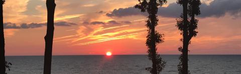 Sunset in Benton Harbor Michigan